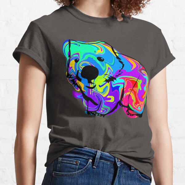 Vista previa del artículo con la obra «Wombat colorido», diseñado y vendido por ChrisButler.