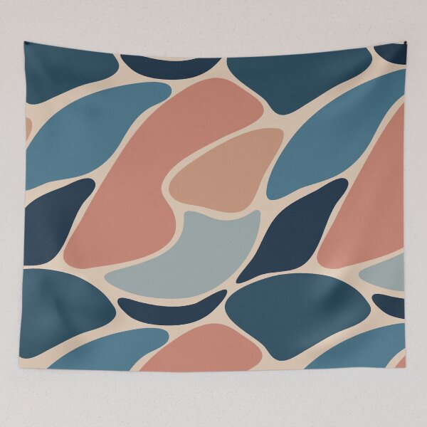 Item preview, Minimalist Abstract Shapes Pattern in Neutral Colors designed and sold by justkidding-co.