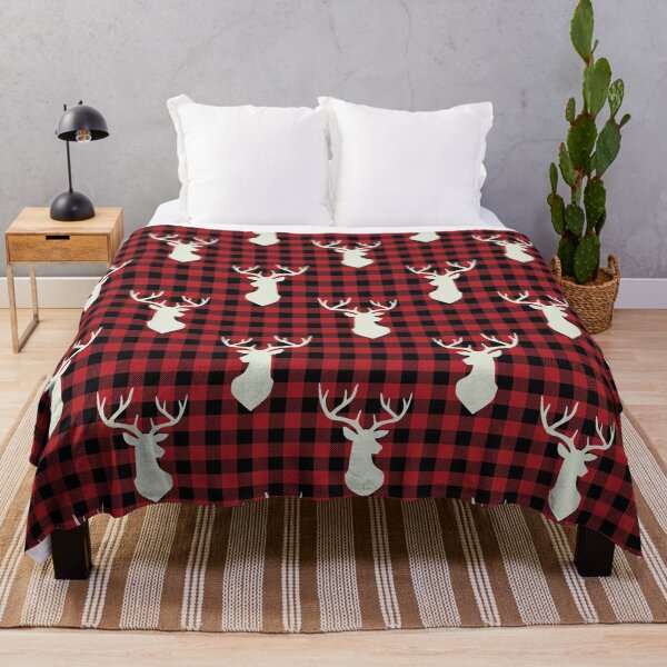 Item preview, Christmas Plaid with Deers designed and sold by hellcom.