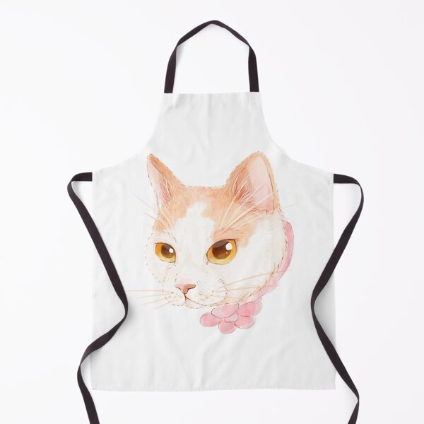 Item preview, Water Colour Cat w Flower Colar designed and sold by ProjecTees.
