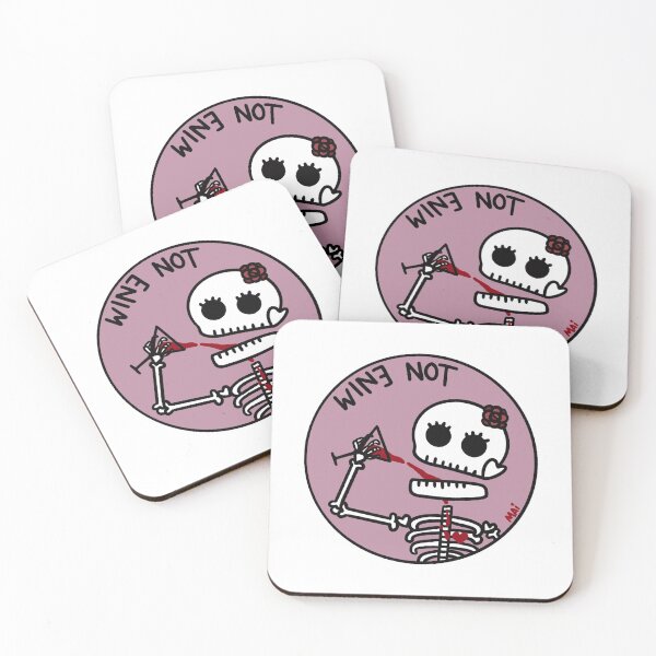 Item preview, Skeleton-chan Wine Not designed and sold by watermoonie.