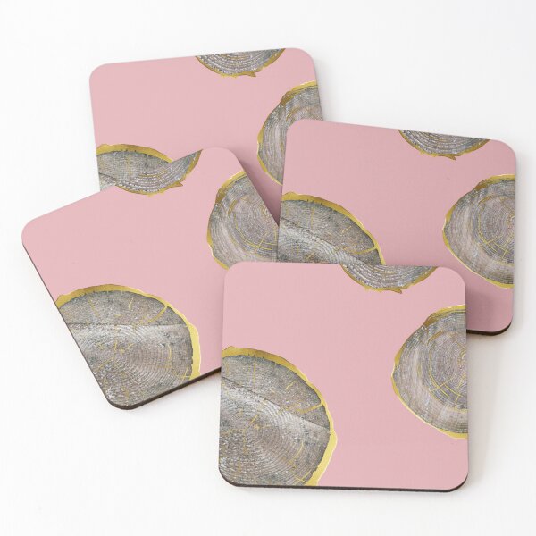 Item preview, Oak wood on pink with gold accents designed and sold by frostyshadows.