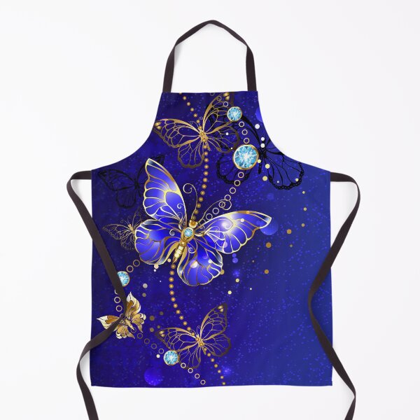Item preview, Blue Background with Sapphire Butterflies designed and sold by Blackmoon9.