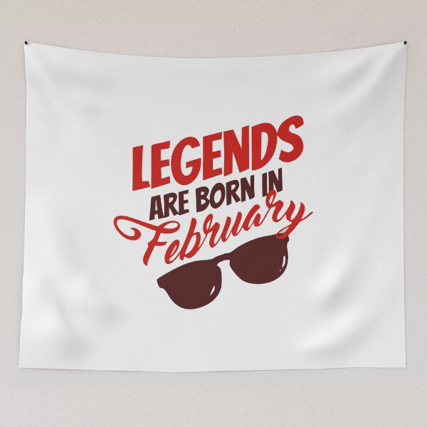Item preview, legends are born in february designed and sold by PUNCH ME IN SHOP.