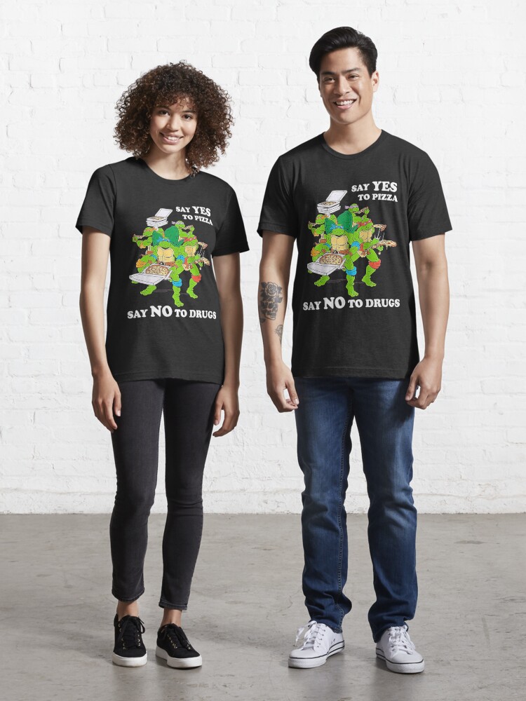  Tee Luv Men's Teenage Mutant Ninja Turtles Pizza T-Shirt :  Clothing, Shoes & Jewelry