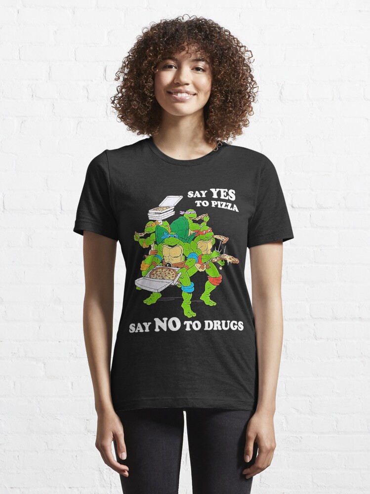  Tee Luv Men's Teenage Mutant Ninja Turtles Pizza T