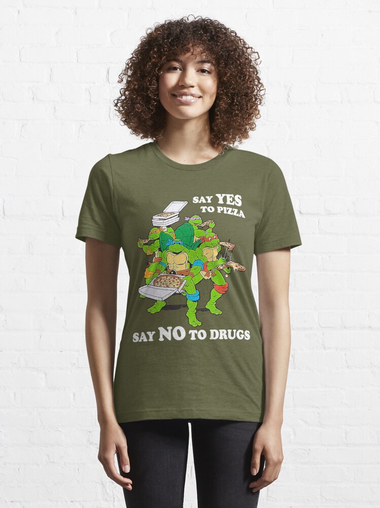 Vintage TMNT Shirt Leonardo Teenage Mutant Ninja Turtles 90s Say Yes To  Pizza