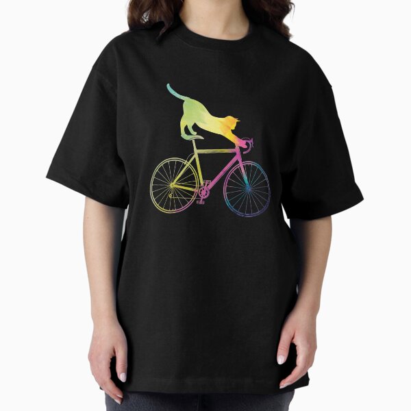 Item preview, Cute Cat Riding A Bicycle designed and sold by bestshirtdesign.