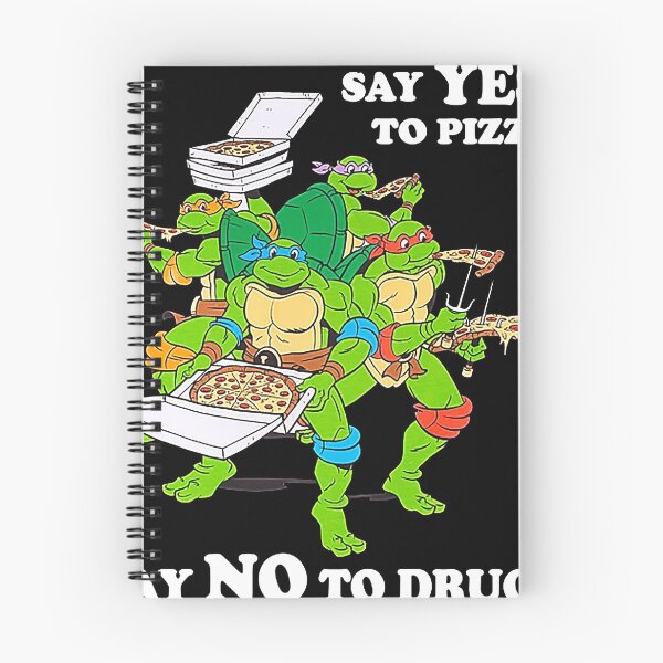 Item preview, Retro Love Ninja Turtles Cartoon Say Yes To Pizza Say No To Drugs designed and sold by wallofmoms257.