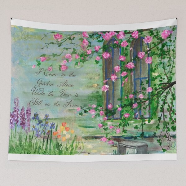 Item preview, In The Garden Original Art Painting designed and sold by RobinetteArt.