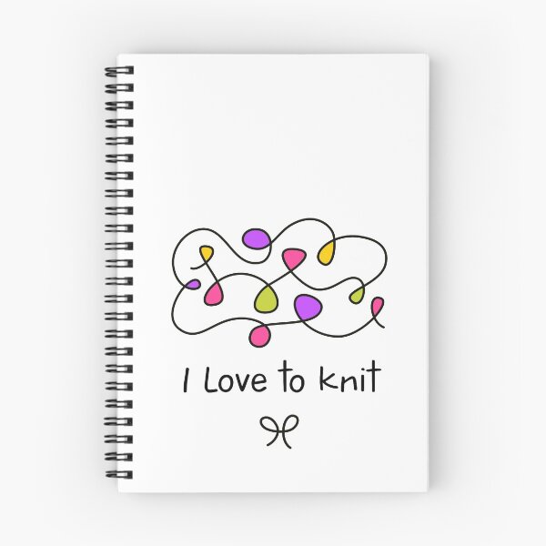 Item preview, Text I love to knit.  designed and sold by Zolotinka.