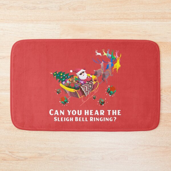 Item preview, Merry Christmas Holiday | Can You Hear The Sleigh Bell Ringing? | Cool Santa Riding Sledge with Gifts designed and sold by Ainbowz-Artwork.