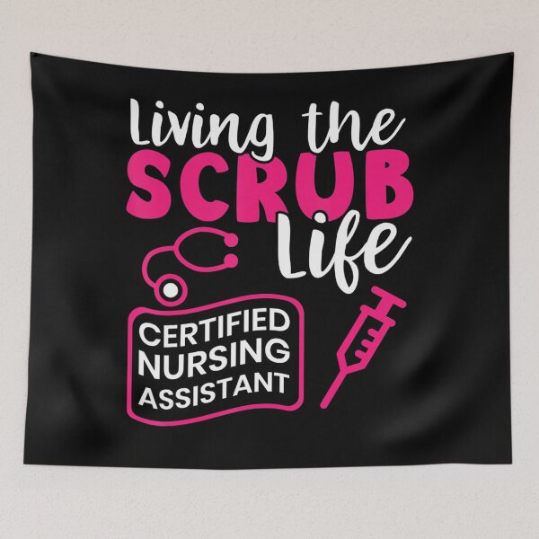 Item preview, Living The Scrubs Life Certified Nursing Assistant  designed and sold by Castillo411.