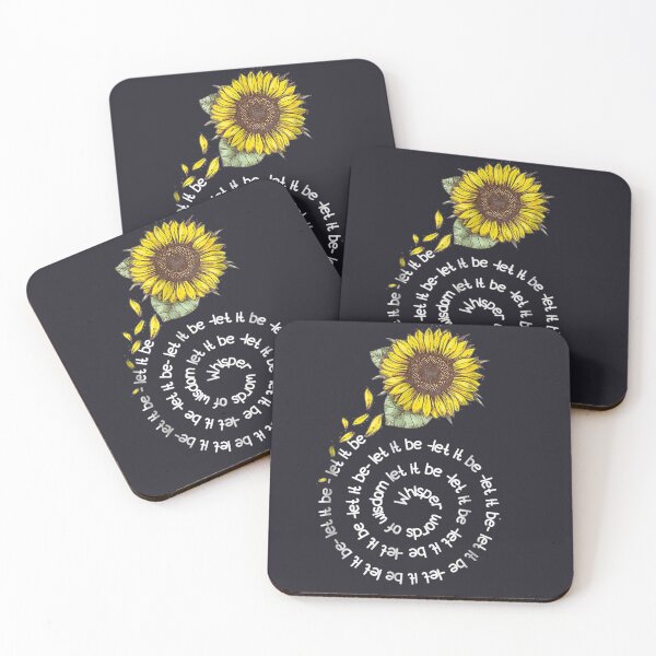Item preview, Whisper word to wisdom let it be sunflower hippie designed and sold by linhkaphung.