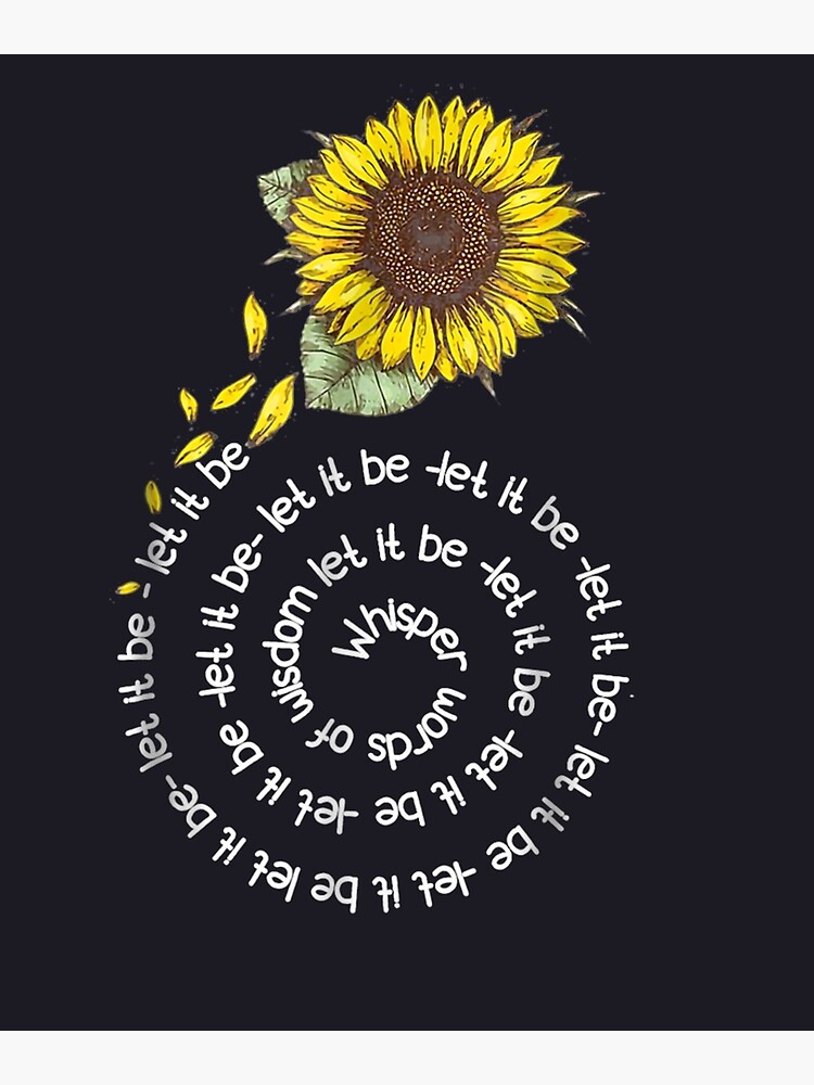 Funny Let It Bee Sunflower Hippie T-Shirt