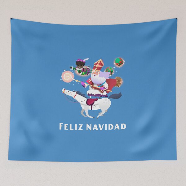 Item preview, Merry Christmas Holiday | Feliz Navidad | Spanish Christmas Santa designed and sold by Ainbowz-Artwork.