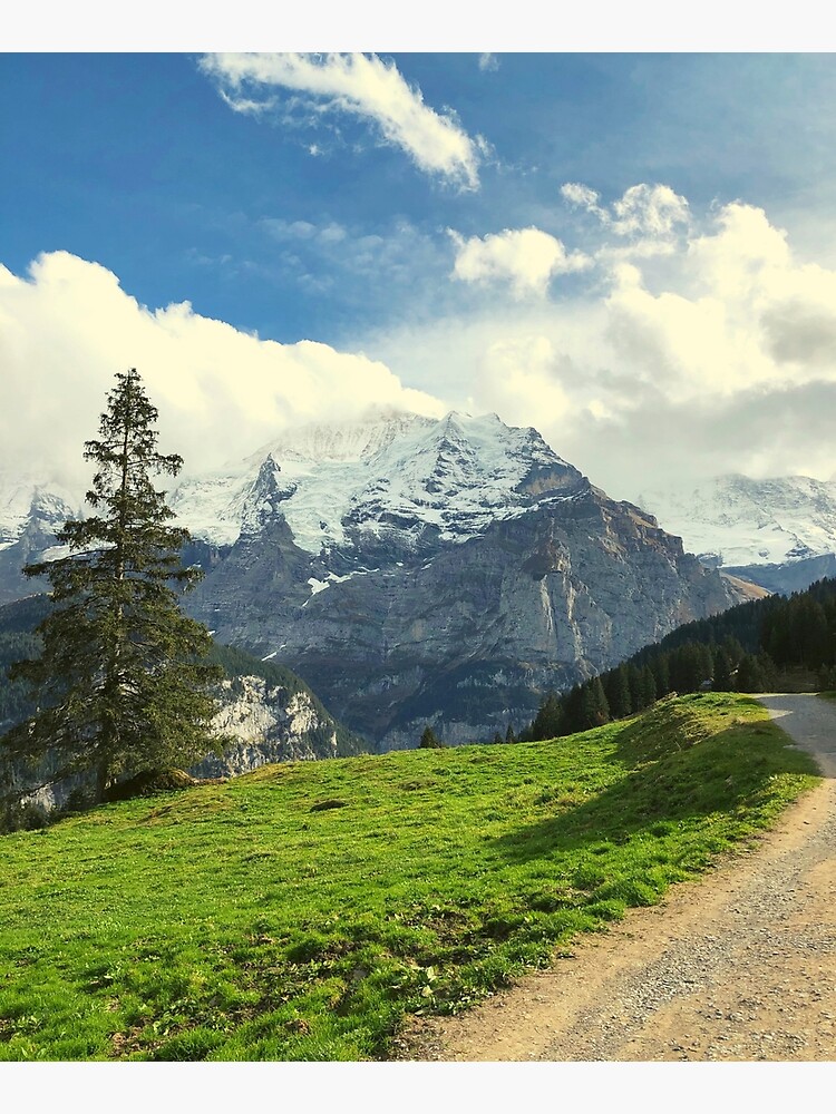 "Mountains in Grindelwald, Switzerland" Poster for Sale by ShannonJart Redbubble