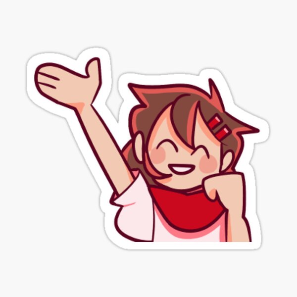 shes wavin Sticker