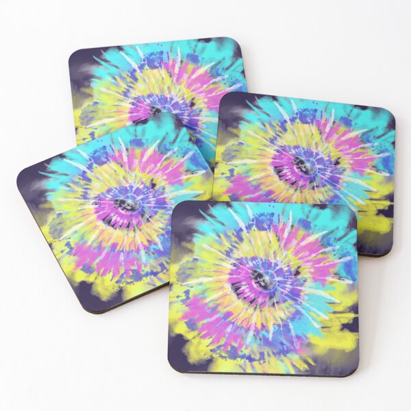 Item preview, Tie-Dye Sky Blue, Pink, Yellow, Dark blue  designed and sold by WOW TeesAndThings.