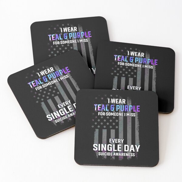Item preview, Best Wear Teal Purple For Suicide Prevention Shirt Memorial Depression Awareness designed and sold by tuanitus.