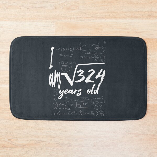 Item preview, HAPPY 18th  BIRTHDAY MATHS ENTHUSIASTS 324 YEARS OLD SQUARE ROOT designed and sold by Delicious Design ⭐⭐⭐⭐⭐.