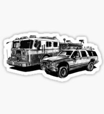 Fire Trucks Sticker