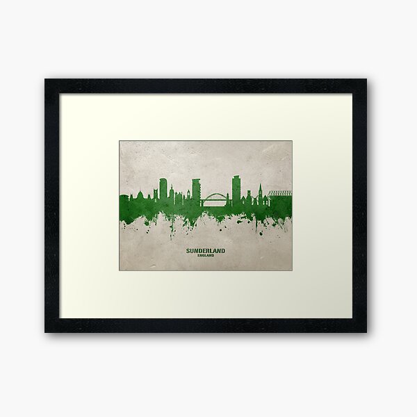 Item preview, Sunderland England Skyline designed and sold by ArtPrints.