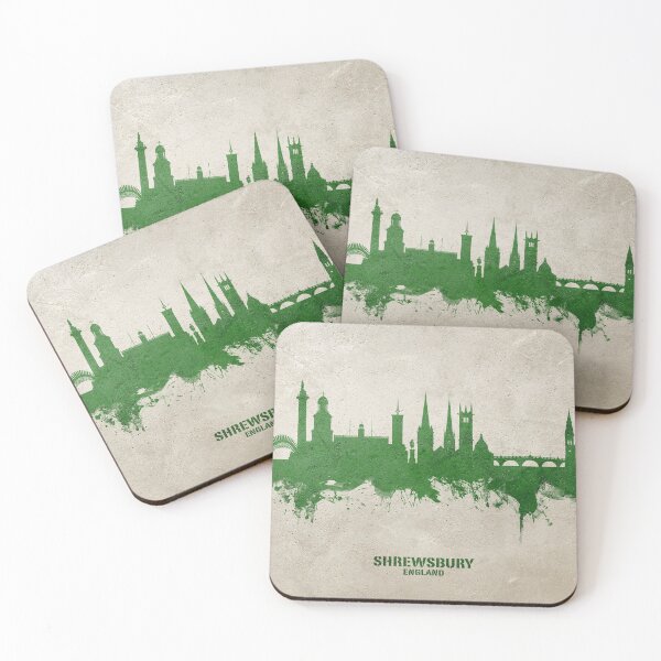 Item preview, Shrewsbury England Skyline designed and sold by ArtPrints.