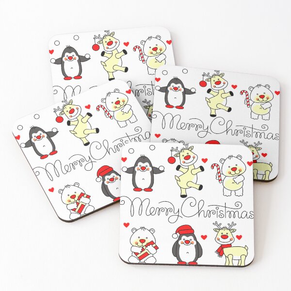 Item preview, christmas cute animals designed and sold by PUNCH ME IN SHOP.