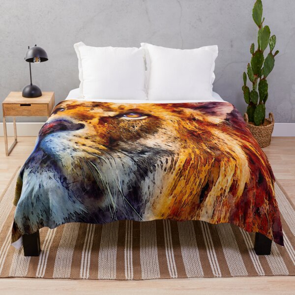 Item preview, Colorful Watercolor Lion designed and sold by WOW TeesAndThings.