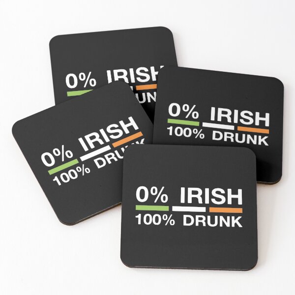 Item preview, 0% Irish 100% Drunk designed and sold by -Dominik-.