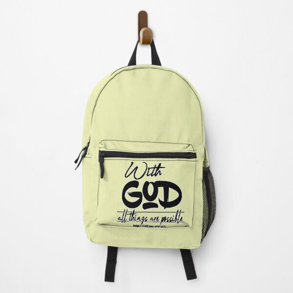 Item preview, matthew 19-26 - “With man this is impossible, but with God all things are possible.” designed and sold by BibleGears.