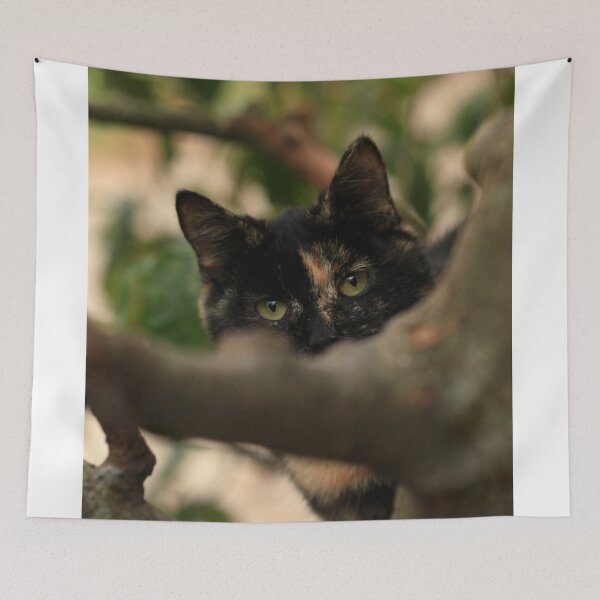 Item preview, Cute cat sitting on tree designed and sold by olena2552.