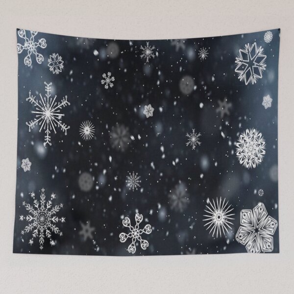 Item preview, Snowflakes on Midnight Christmas Sky designed and sold by WOW TeesAndThings.