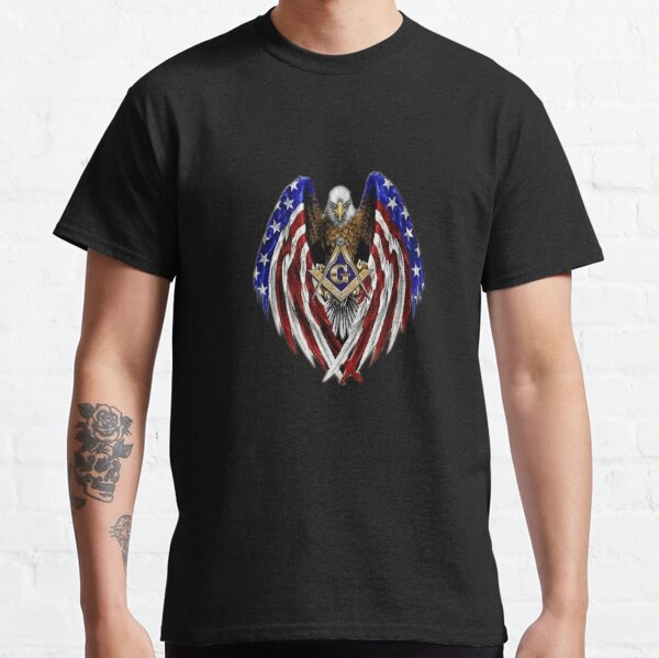 Vista previa del artículo con la obra «Francmasonería, Patriot USA Flag, Eagle», diseñado y vendido por HelsinkiFashion.
