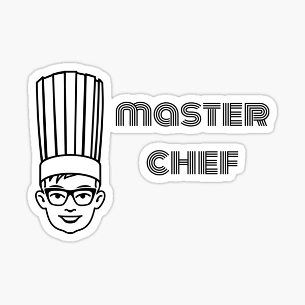 "master chef food" Sticker by ibrastore Redbubble