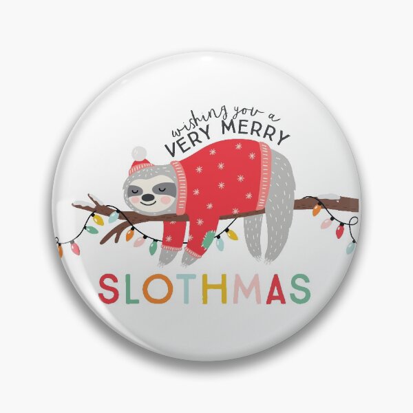 Item preview, merry slothmas cute fun christmas sloth design designed and sold by Stacycooke.