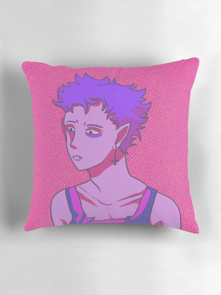 Thumbnail 3 of 4, Pillow, Purple vampire designed and sold by isisislas.