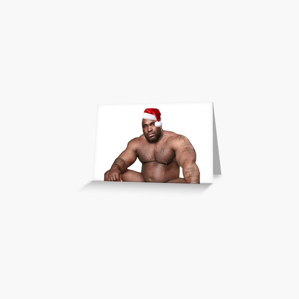 Copia de Barry Wood sentado en la cama Navidad Tarjetas de felicitación