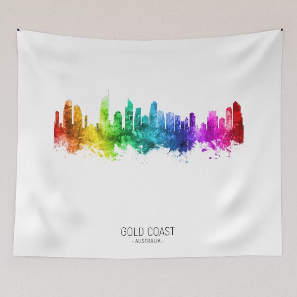 Item preview, Gold Coast Australia Skyline designed and sold by ArtPrints.