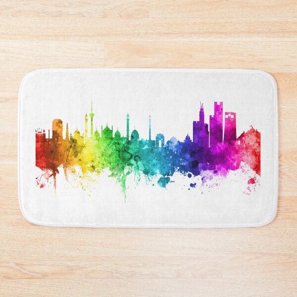 Item preview, New Delhi India Skyline designed and sold by ArtPrints.