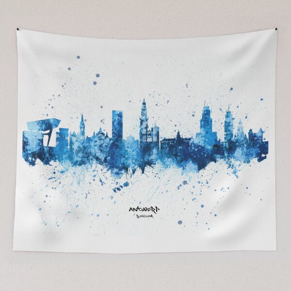 Item preview, Antwerp Belgium Skyline designed and sold by ArtPrints.