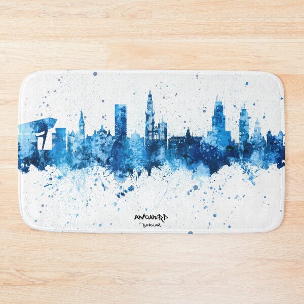 Item preview, Antwerp Belgium Skyline designed and sold by ArtPrints.