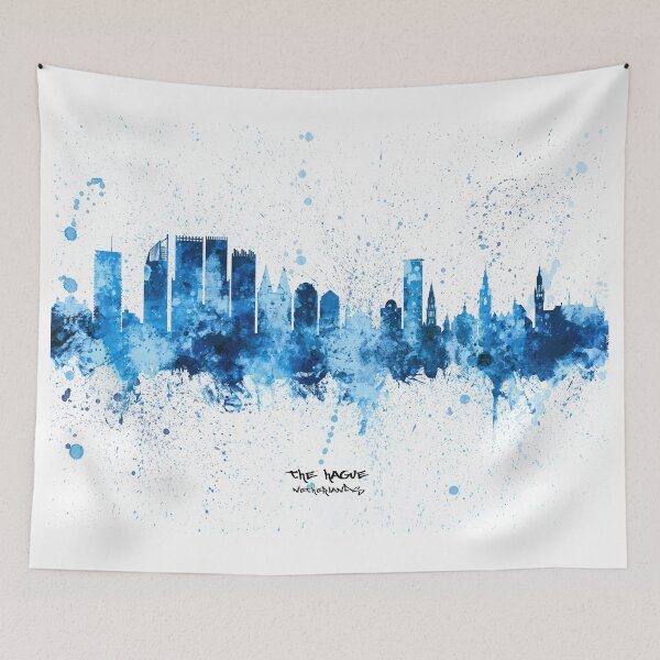 Item preview, The Hague Netherlands Skyline designed and sold by ArtPrints.