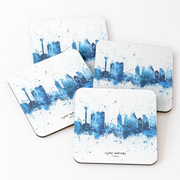 Artikelvorschau, San Antonio Texas Skyline entworfen und verkauft von ArtPrints.
