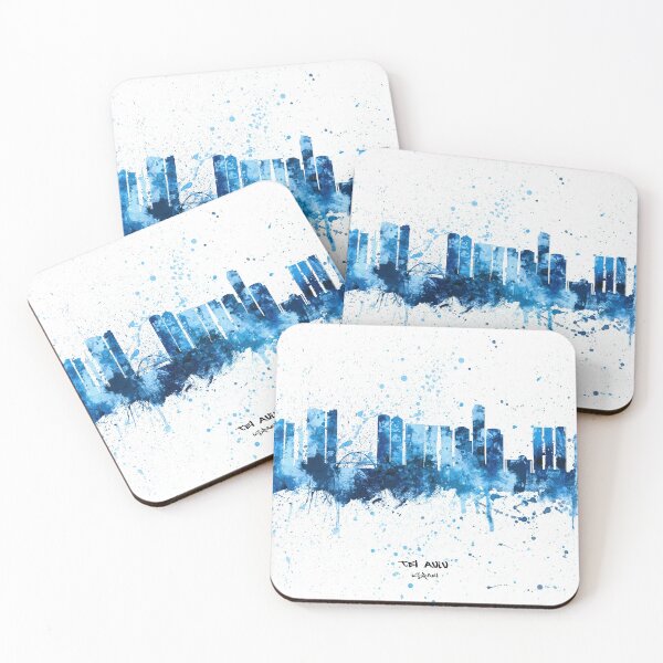 Item preview, Tel Aviv Israel Skyline designed and sold by ArtPrints.