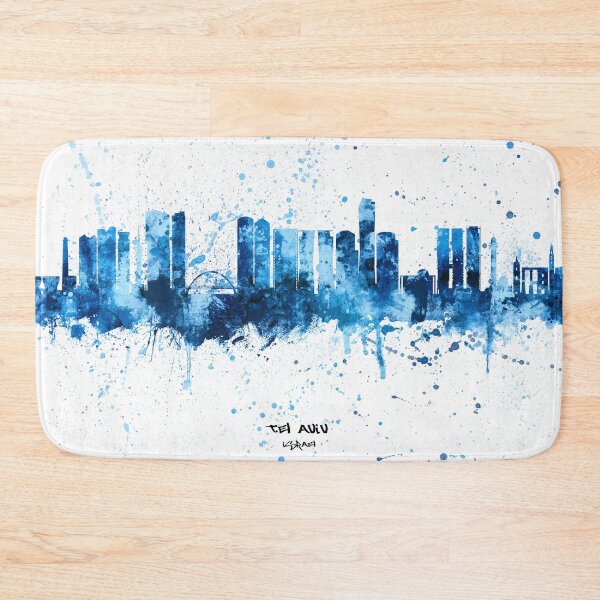 Item preview, Tel Aviv Israel Skyline designed and sold by ArtPrints.