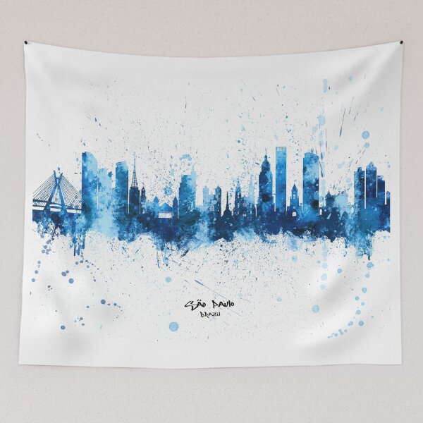 Item preview, São Paulo Skyline Brazil designed and sold by ArtPrints.