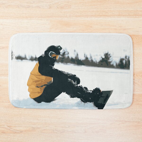 Item preview, Snowboarder after a difficult track designed and sold by Evgenija-S.