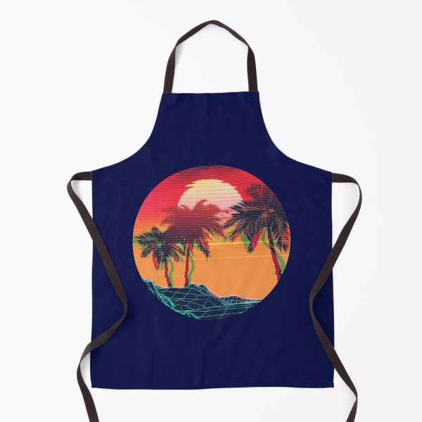 Item preview, Vaporwave landscape with rocks and palms designed and sold by AnnArtshock.